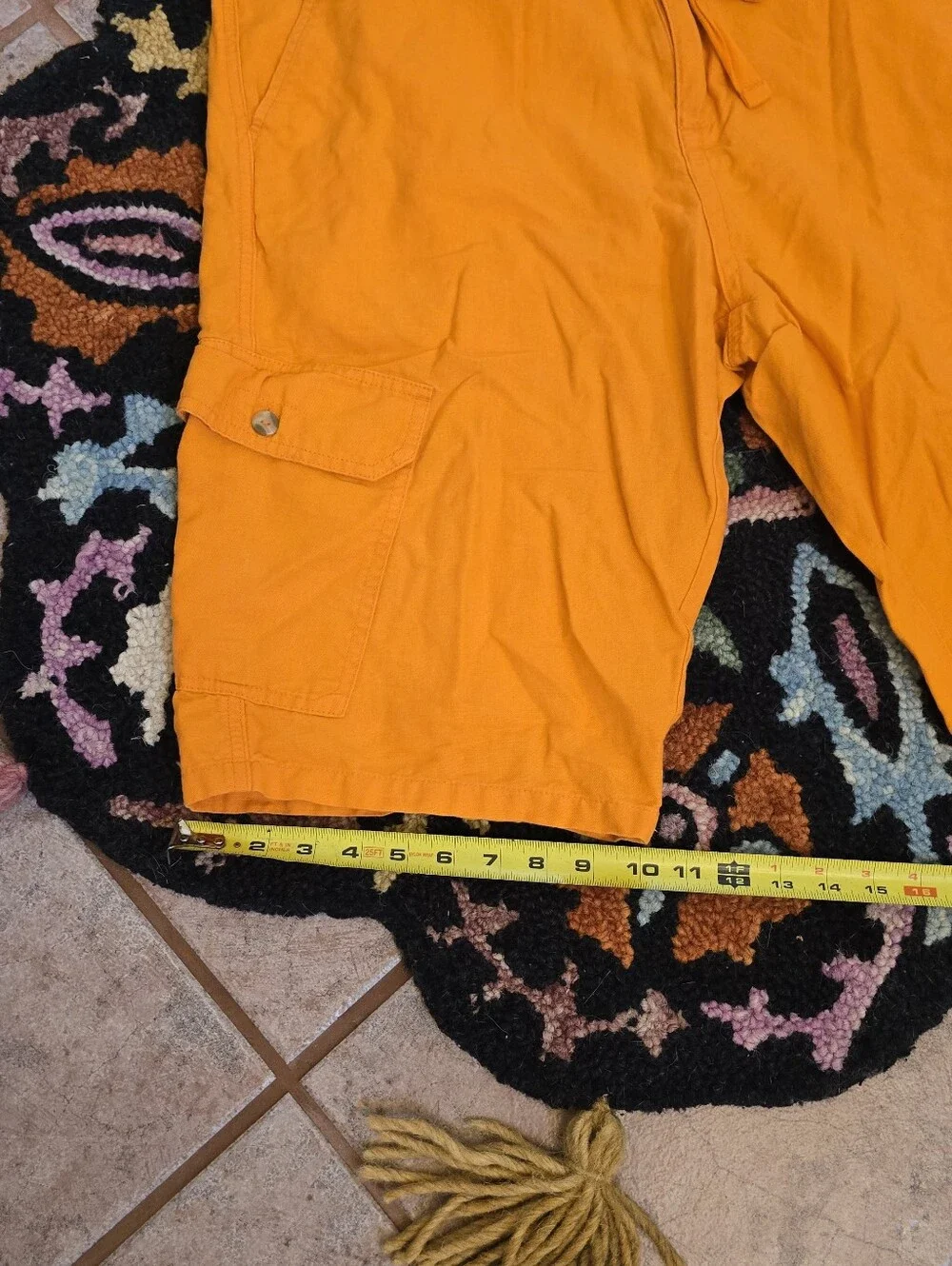 🔥🔥Y2K baggy Sean John orange linen cargo shorts size 36🔥🔥 #cargo #linen #y2k